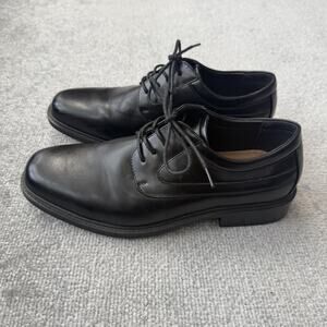 Croft & Barrow Shoes Mens Size 8 Medium Black Ortholite Comfort Dress Lace Up